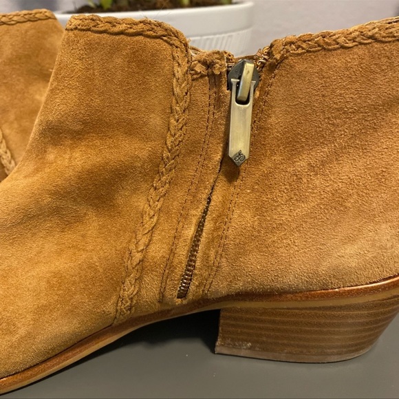 Sam Edelman 'Paige' Fringe Ankle Booties in Cinnamon Size 8.5 Boho Chic Western - Picture 5 of 9